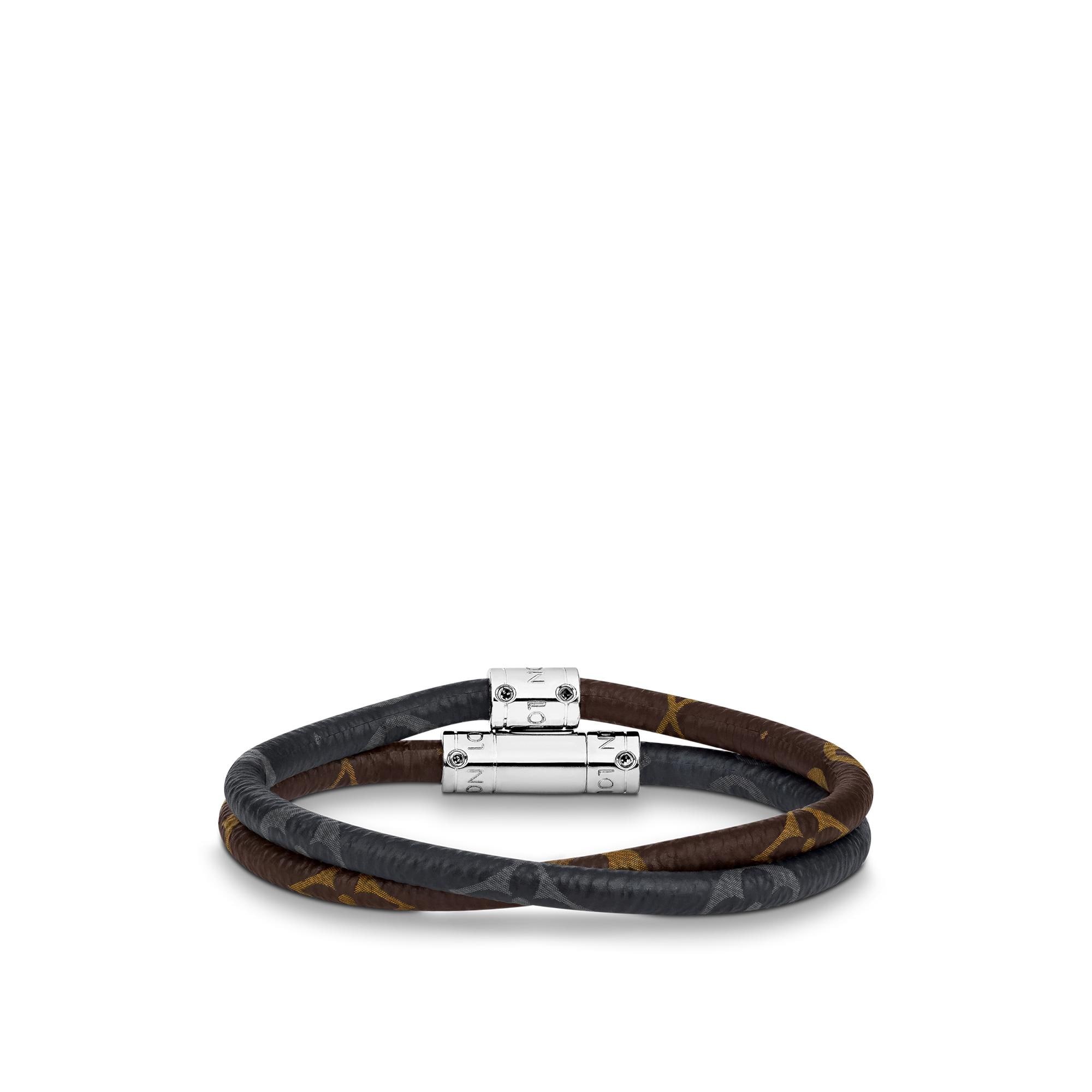 Louis vuitton leather 2025 bracelet mens